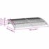 vidaXL Door Canopy Black 150x75 cm Polycarbonate - Image 7