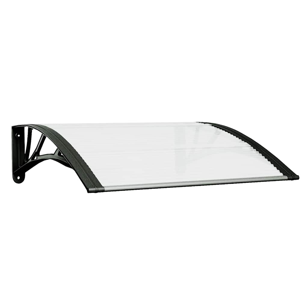 8720845680244_a_en_hd_1 vidaXL Door Canopy Black and Transparent 80x75 cm Polycarbonate - Image 2