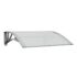 vidaXL Door Canopy Grey and Transparent 80x75 cm Polycarbonate - Image 2