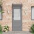 vidaXL Door Canopy Black 80x75 cm Polycarbonate - Image 3