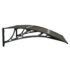 vidaXL Door Canopy Black 80x75 cm Polycarbonate - Image 5