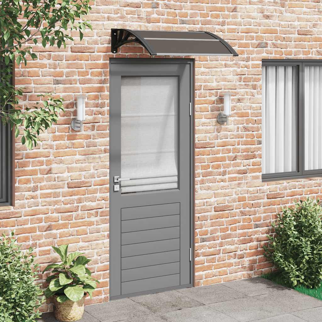 8720845680268_m_en_hd_1 vidaXL Door Canopy Black 80x75 cm Polycarbonate - Image 1