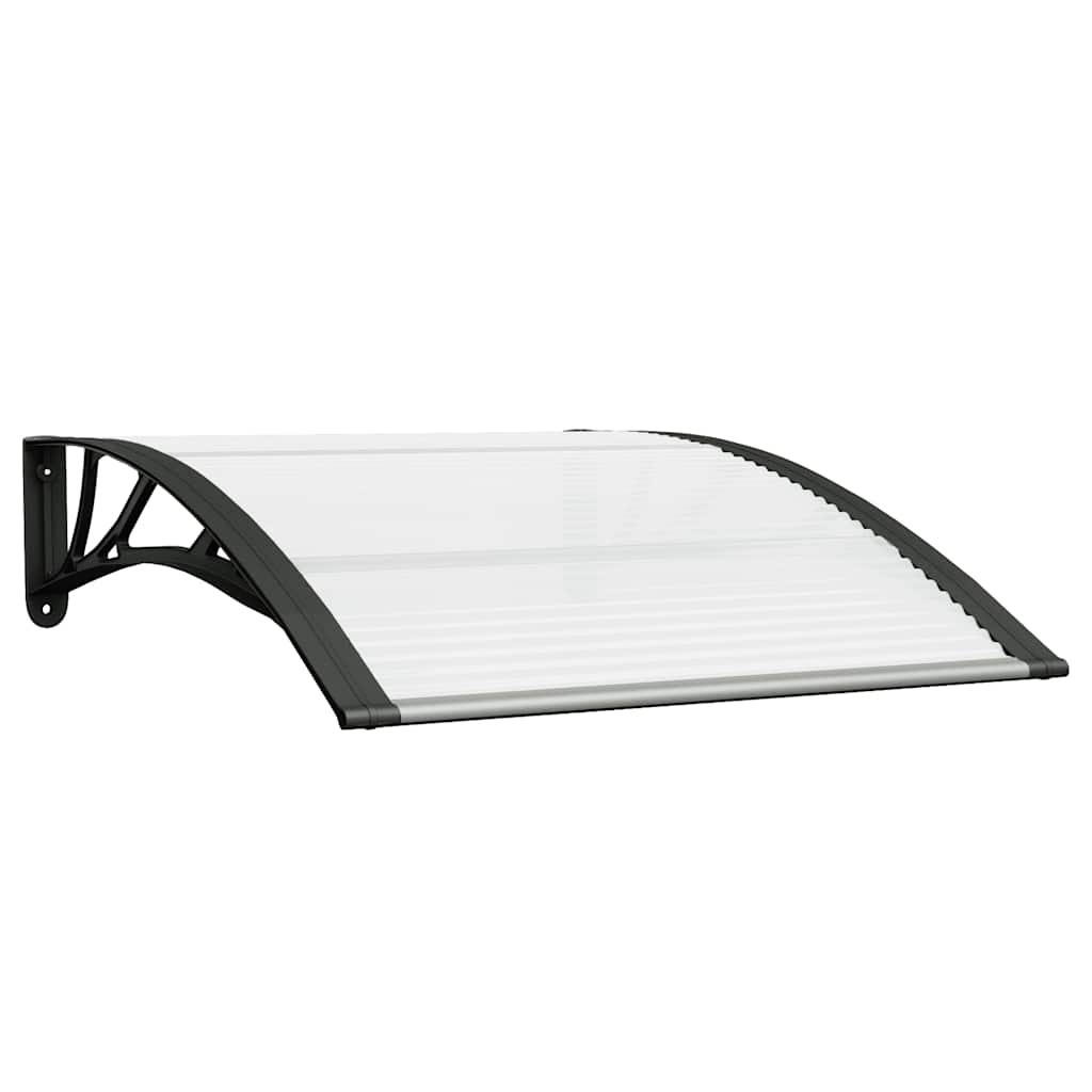 8720845680275_a_en_hd_1 vidaXL Door Canopy Black and Transparent 100x75 cm Polycarbonate - Image 2