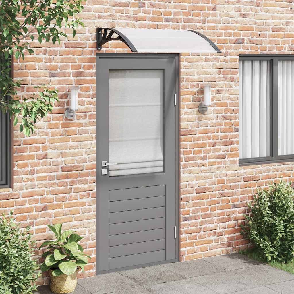 8720845680275_m_en_hd_1 vidaXL Door Canopy Black and Transparent 100x75 cm Polycarbonate - Image 1
