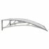 vidaXL Door Canopy Grey and Transparent 100x75 cm Polycarbonate - Image 5