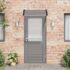 vidaXL Door Canopy Black 100x80 cm Polycarbonate - Image 3