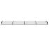 vidaXL Door Canopy Black and Transparent 350x75 cm Polycarbonate - Image 4