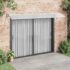 vidaXL Door Canopy Grey and Transparent 350x80 cm Polycarbonate