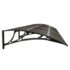 vidaXL Door Canopy Black 350x75 cm Polycarbonate - Image 4