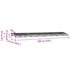 vidaXL Door Canopy Black 350x75 cm Polycarbonate - Image 6