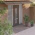 vidaXL Door Canopy Black 350x75 cm Polycarbonate