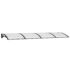 vidaXL Door Canopy Black 350x100 cm Polycarbonate - Image 2