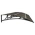 vidaXL Door Canopy Black 350x100 cm Polycarbonate - Image 5