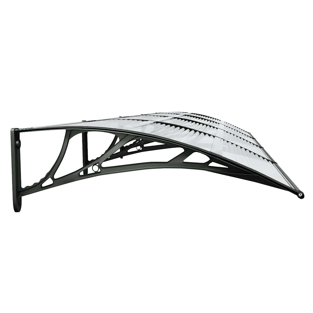 8720845680367_g_en_hd_3 vidaXL Door Canopy Black and Transparent 400x75 cm Polycarbonate - Image 5