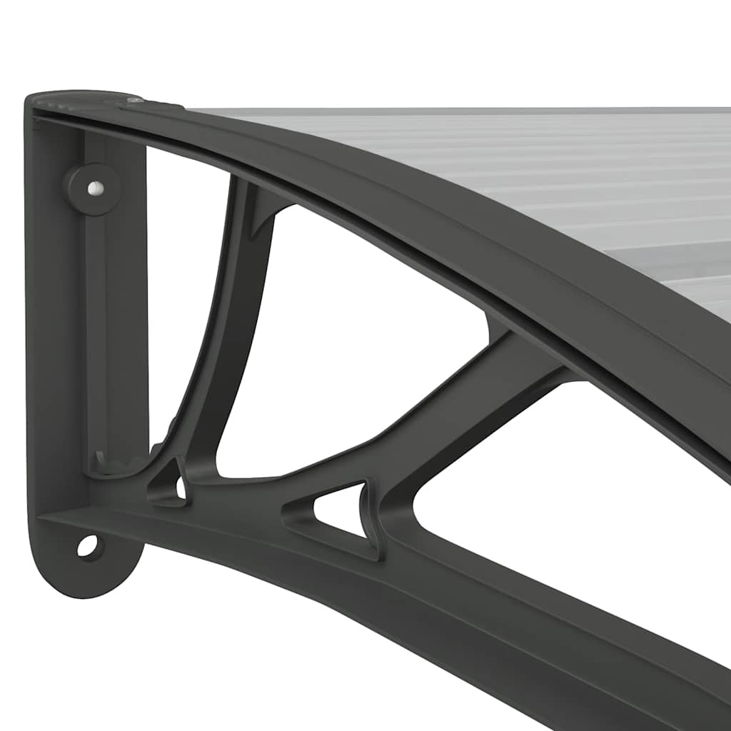 8720845680367_g_en_hd_4 vidaXL Door Canopy Black and Transparent 400x75 cm Polycarbonate - Image 6