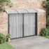 vidaXL Door Canopy Black and Transparent 400x75 cm Polycarbonate