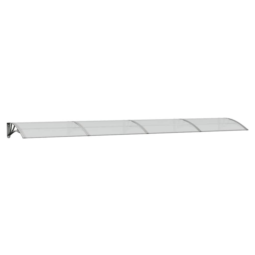 8720845680374_a_en_hd_1 vidaXL Door Canopy Grey and Transparent 400x75 cm Polycarbonate - Image 2