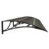 vidaXL Door Canopy Black 400x75 cm Polycarbonate - Image 5