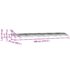 vidaXL Door Canopy Black 400x100 cm Polycarbonate - Image 7