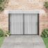 vidaXL Door Canopy Grey 400x100 cm Polycarbonate - Image 3