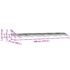 vidaXL Door Canopy Grey 400x100 cm Polycarbonate - Image 7