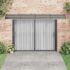 vidaXL Door Canopy Black 400x100 cm Polycarbonate - Image 3