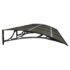 vidaXL Door Canopy Black 400x100 cm Polycarbonate - Image 5