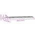 vidaXL Door Canopy Black 400x100 cm Polycarbonate - Image 7