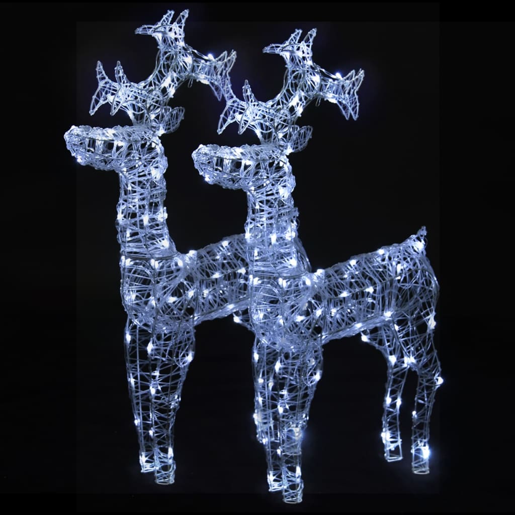 8720845681210_a_en_hd_1 vidaXL Reindeer Christmas Decorations 2 pcs 60x16x100 cm Acrylic - Image 2