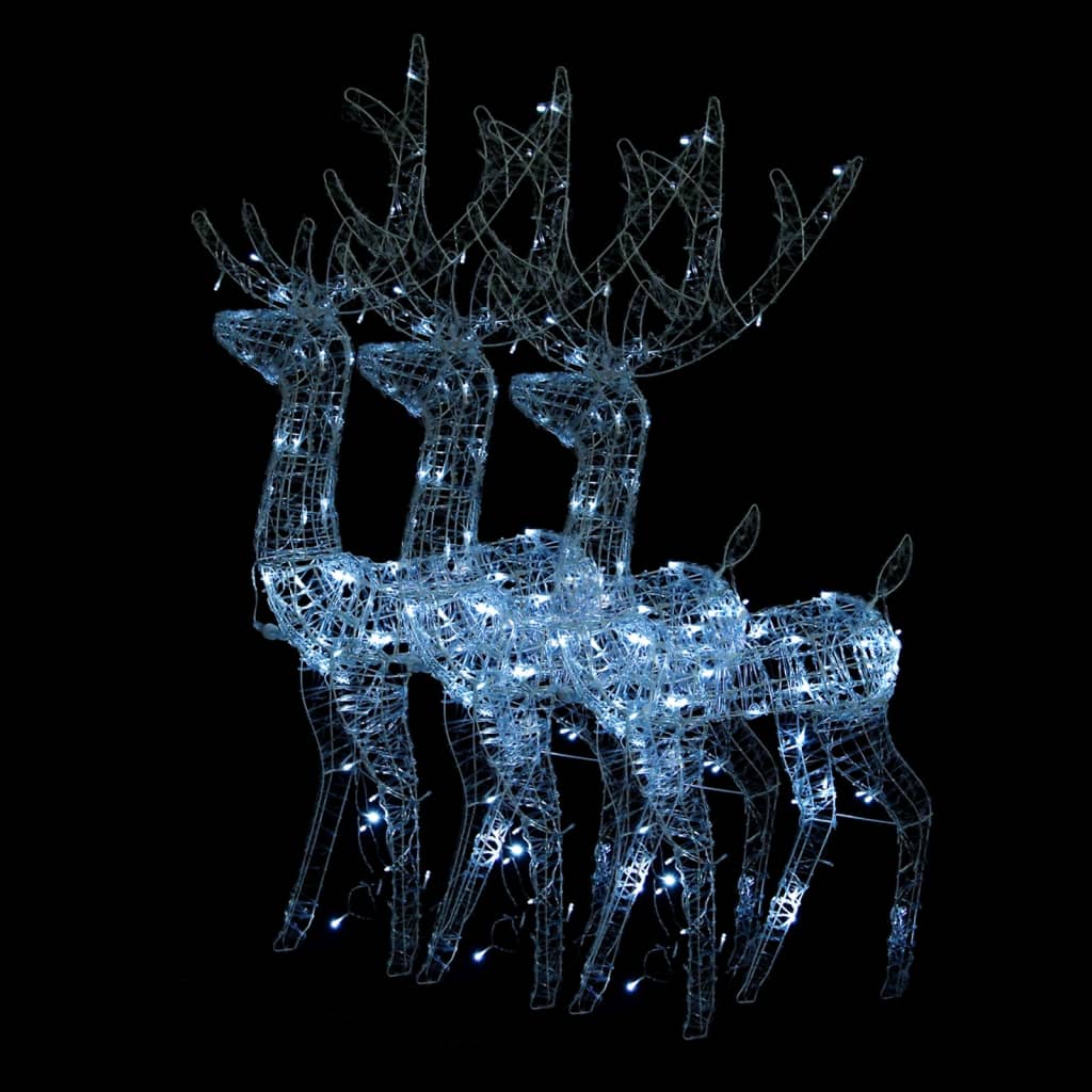 8720845681319_a_en_hd_1 vidaXL Acrylic Reindeer Christmas Decorations 3 pcs 120 cm Cold White - Image 2