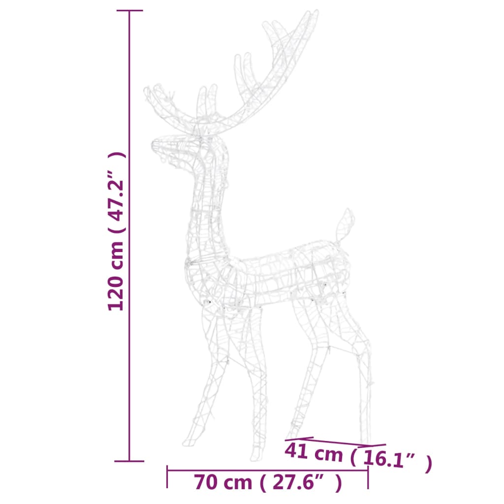 8720845681333_g_en_hd_6 vidaXL Acrylic Reindeer Christmas Decorations 2 pcs 120 cm Blue - Image 8