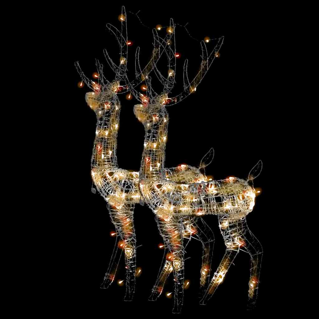 8720845681364_a_en_hd_1 vidaXL Acrylic Reindeer Christmas Decorations 2 pcs 120cm Multicolour - Image 2