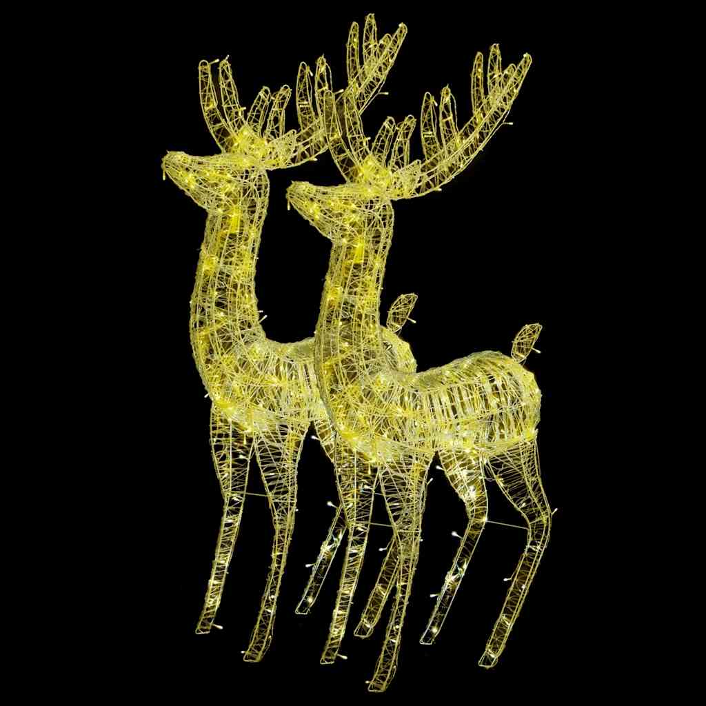 8720845681395_a_en_hd_1 vidaXL XXL Acrylic Christmas Reindeers 250 LED 2 pcs 180 cm Warm White - Image 2