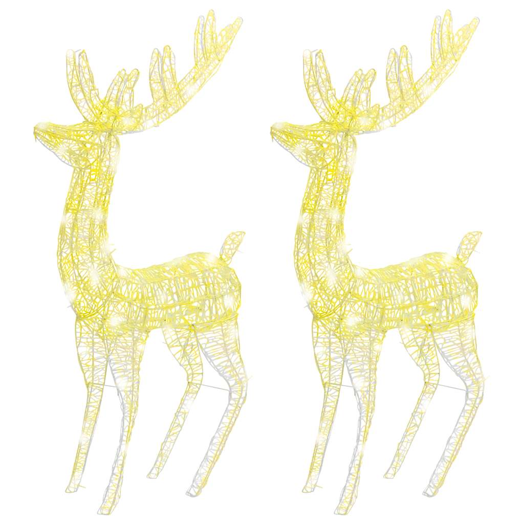 8720845681395_g_en_hd_1 vidaXL XXL Acrylic Christmas Reindeers 250 LED 2 pcs 180 cm Warm White - Image 3
