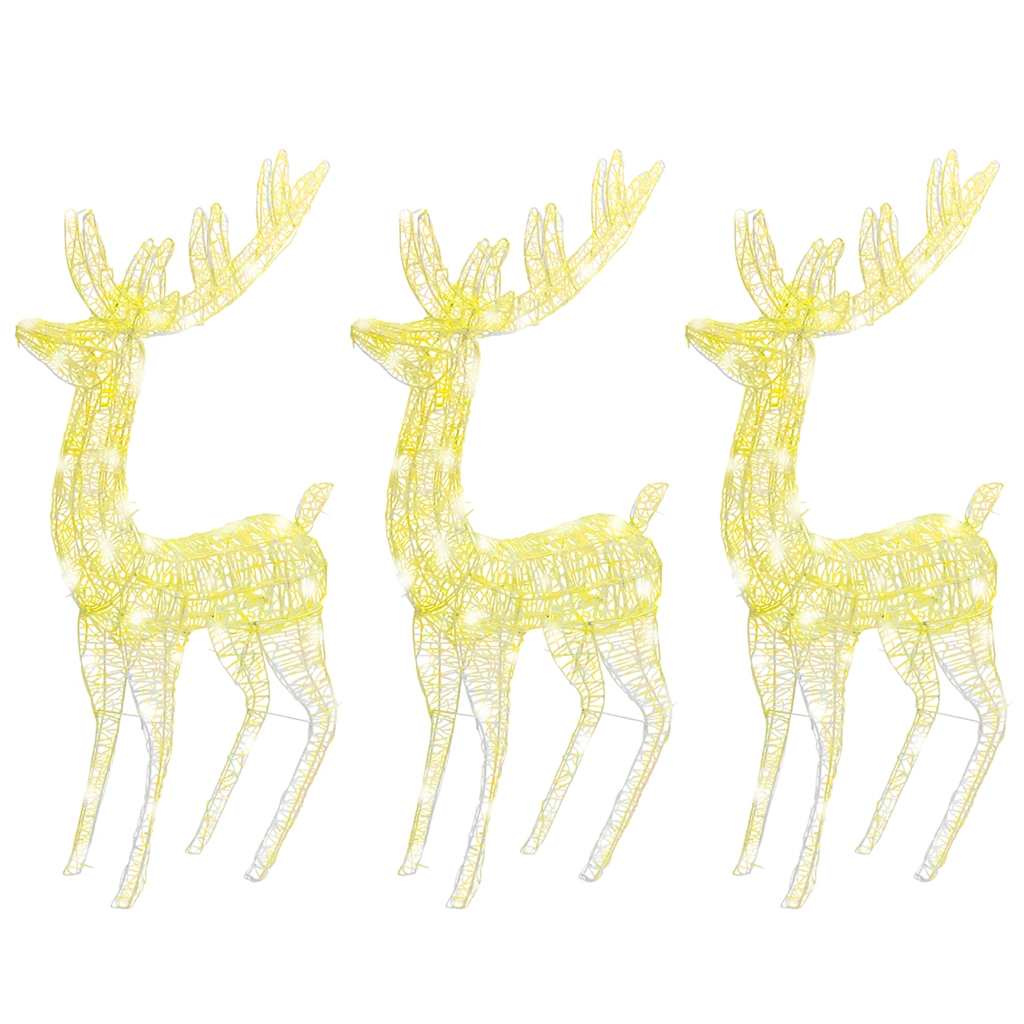 8720845681401_a_en_hd_1 vidaXL XXL Acrylic Christmas Reindeers 250 LED 3 pcs 180 cm Warm White - Image 2