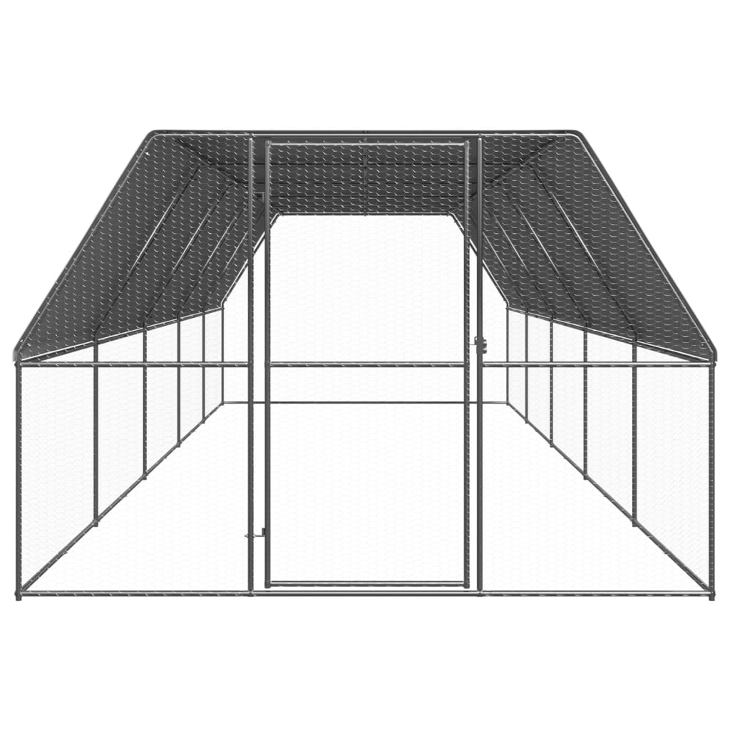 8720845682613_g_en_hd_1 vidaXL Outdoor Chicken Cage 3x10x2 m Galvanised Steel - Image 2
