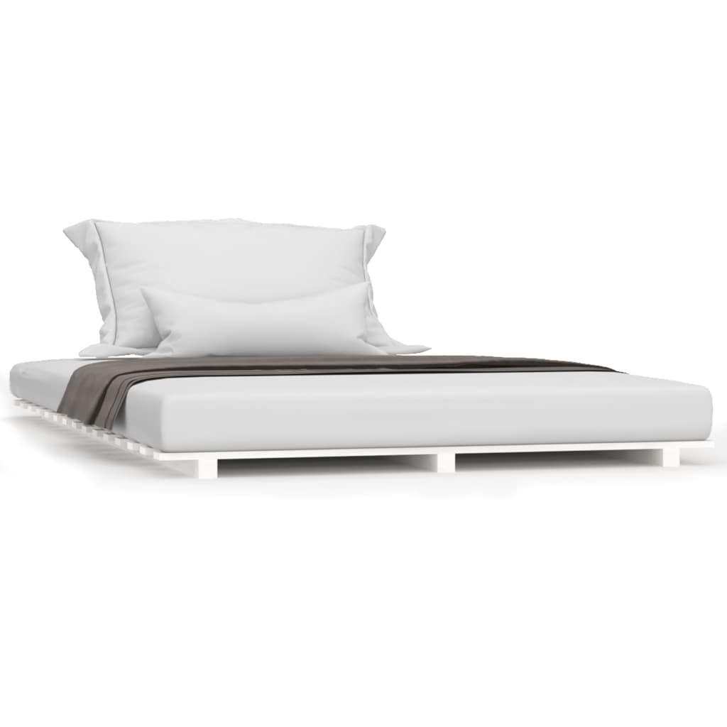 8720845682927_a_en_hd_1 vidaXL Bed Frame without Mattress White 150x200 cm Solid Wood Pine - Image 2