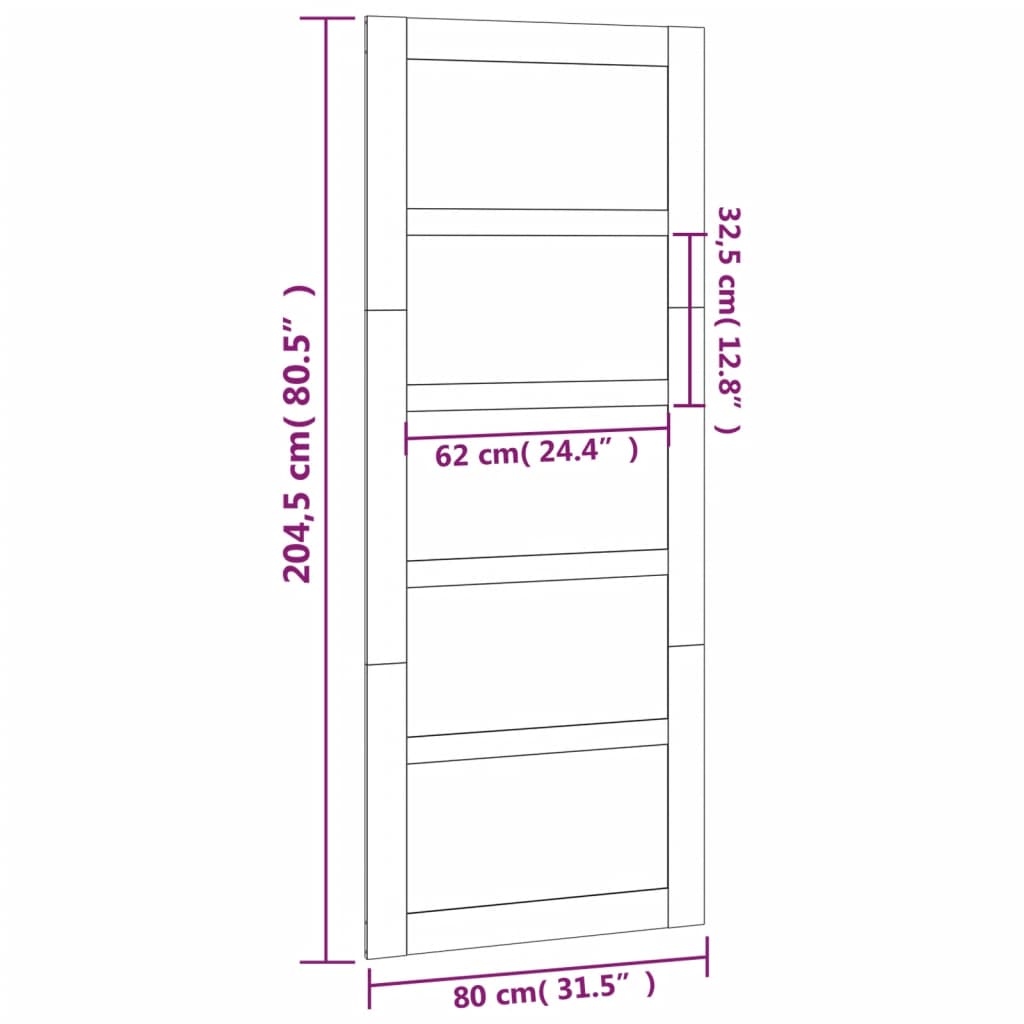 8720845683320_g_en_hd_5 vidaXL Barn Door White 80x1.8x204.5 cm Solid Wood Pine - Image 7