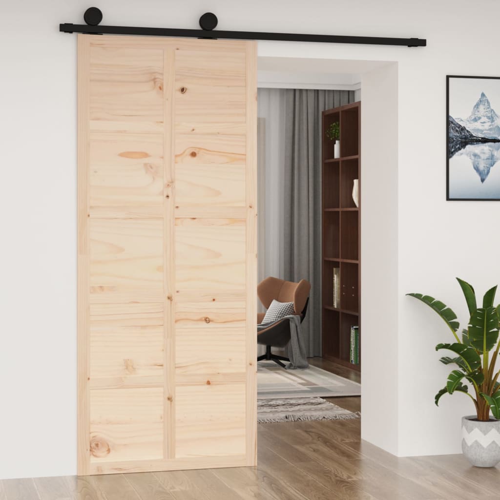 8720845683511_g_en_hd_1 vidaXL Barn Door 90x1.8x214 cm Solid Wood Pine - Image 3