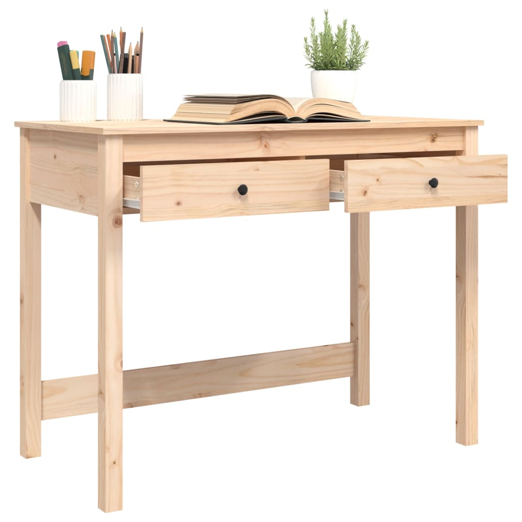 8720845683610_g_en_hd_3 vidaXL Desk with Drawers 100x50x78 cm Solid Wood Pine - Image 6