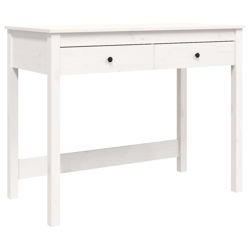 8720845683627_a_en_hd_1 vidaXL Desk with Drawers White 100x50x78 cm Solid Wood Pine - Image 2