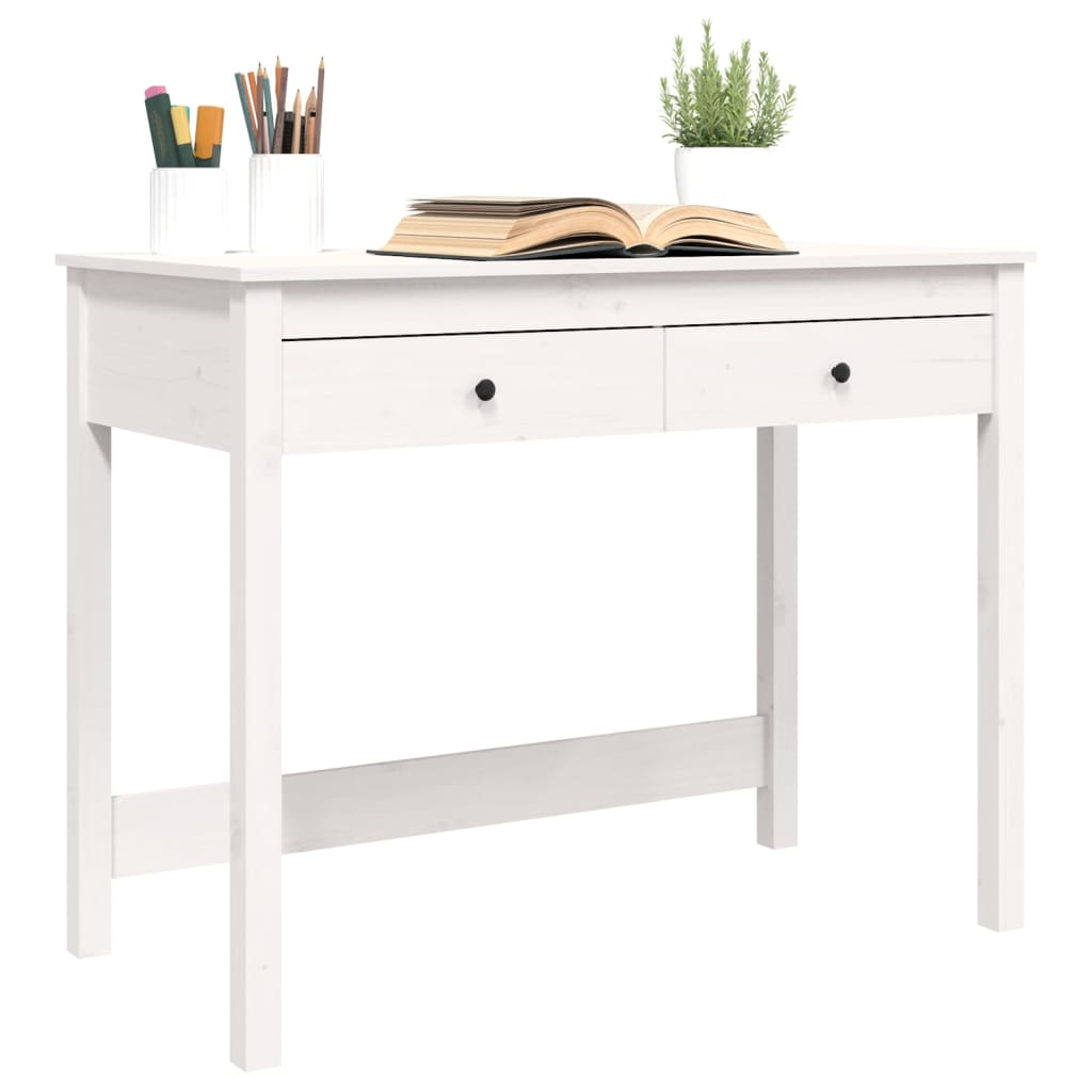 8720845683627_g_en_hd_2 vidaXL Desk with Drawers White 100x50x78 cm Solid Wood Pine - Image 5