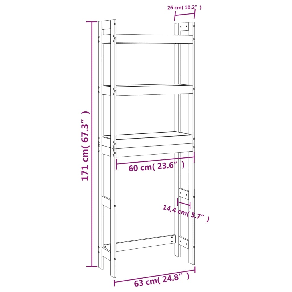 8720845683764_g_en_hd_7 vidaXL Toilet Rack 63x26x171 cm Solid Wood Pine - Image 9