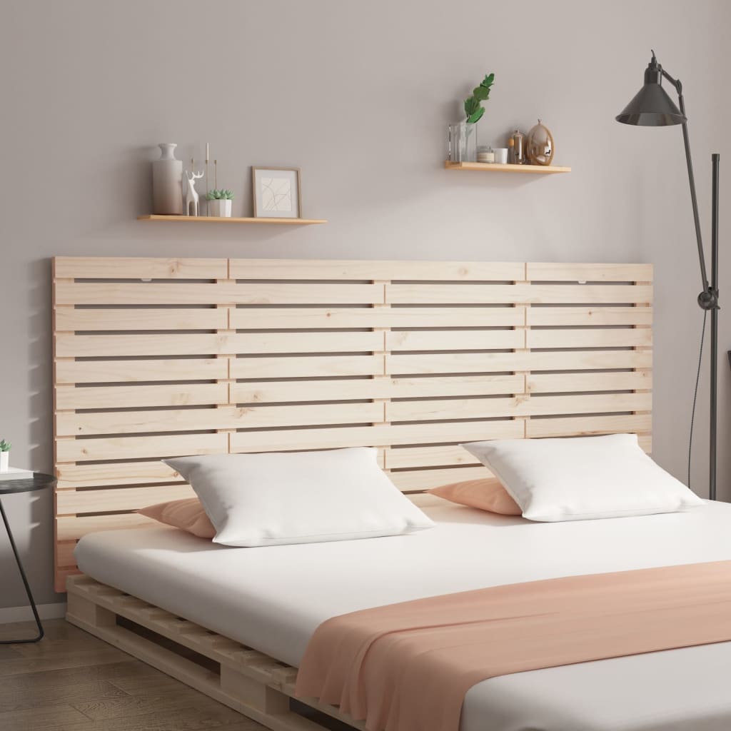vidaXL Wall Headboard 156 cm Solid Wood Pine