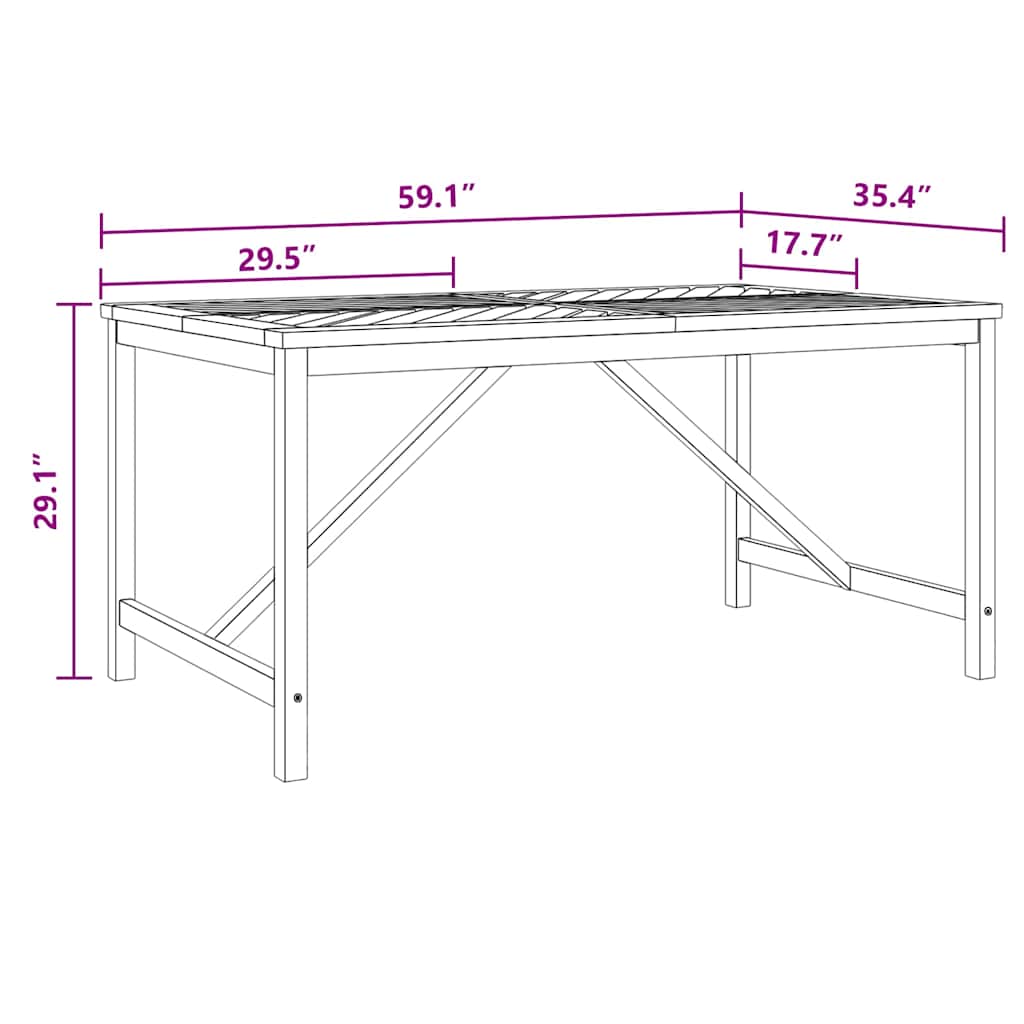 8720845689339_wbg-siz_en_hd_2 vidaXL Garden Dining Set 5 pcs Brown 150 x 90 x 74 cm - Image 12