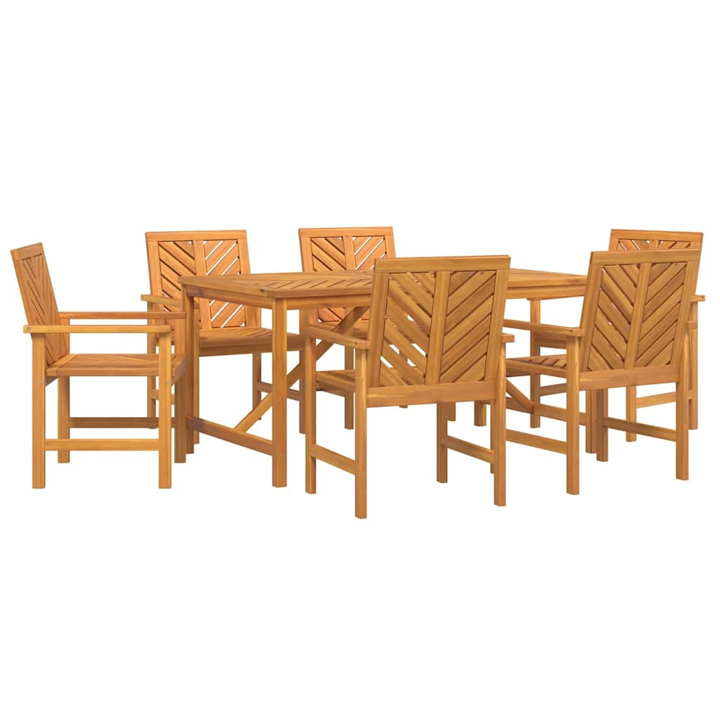 8720845689346_wbg-an-m_en_hd_3 vidaXL Garden Dining Set 7 pcs Brown 150 x 90 x 74 cm - Image 2