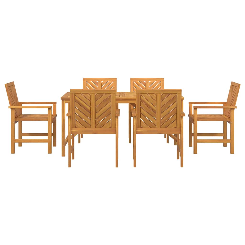 8720845689346_wbg-fr_en_hd_4 vidaXL Garden Dining Set 7 pcs Brown 150 x 90 x 74 cm - Image 7