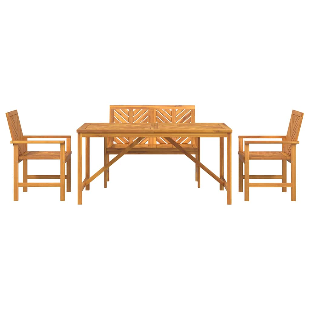 8720845689353_wbg-fr_en_hd_5 vidaXL Garden Dining Set 4 pcs Brown 150 x 90 x 74 cm - Image 8