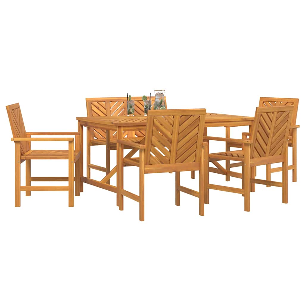 8720845689377_wbg-mo_en_hd_1 vidaXL Garden Dining Set 6 pcs Brown 150 x 90 x 74 cm - Image 3