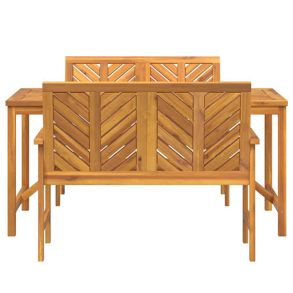 8720845689384_wbg-fr_en_hd_4 vidaXL Garden Dining Set 3 pcs Brown 150 x 90 x 74 cm - Image 7